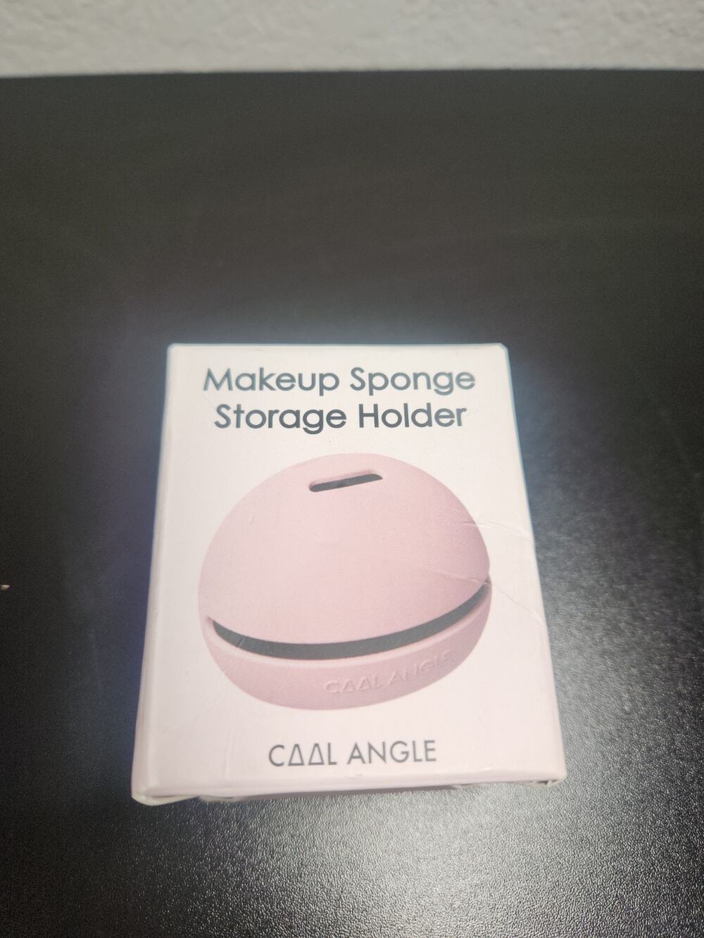 Cool Angle Makeup Sponge Storage Holder Pink Silicone Beauty Blender Case NIB